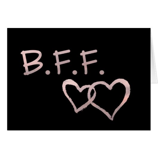 B F F mit verbundenen Herzen (Vorderseite (Horizontal))