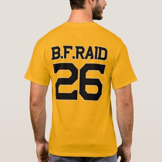 B.F. Raid Hockey Night Tee Gold  (Rückseite)