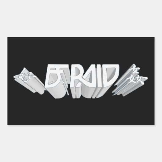 B.F. Raid-Set von 4 Aufklebern Rechteckiger Aufkleber (Vorderseite)