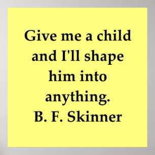 b f skinner quote poster