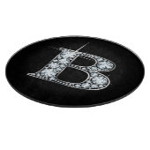 B Falsch-"Diamond" Monogram Schneidebrett (Ecke)
