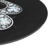 B Falsch-"Diamond" Monogram Schneidebrett (Ecke)