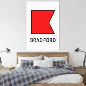 B Familienname Wasserzeichen Leinwanddruck (Insitu (Schlafzimmer))