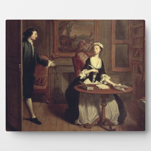 B. findet Pamela schreiben, Illustration von Ric Fotoplatte (Vorderseite)