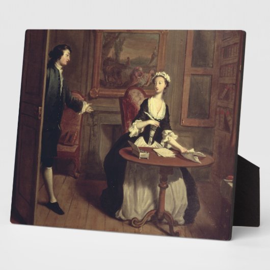 B. findet Pamela schreiben, Illustration von Ric Fotoplatte (Seite)