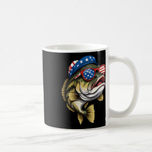 B Fisch 4. Juli US Flag Patriotische Fische Fisch Kaffeetasse