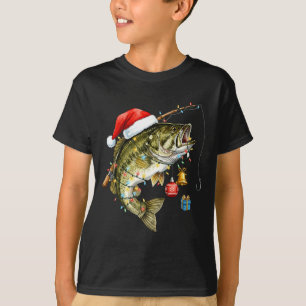 B Fisch Festliche Lichter Weihnachten Lustig Fisch T-Shirt