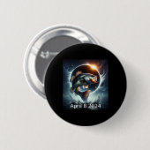 B Fisch Solar Eclipse 8. April 2024 Button (Vorne & Hinten)