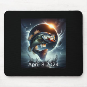 B Fisch Solar Eclipse 8. April 2024 Mousepad