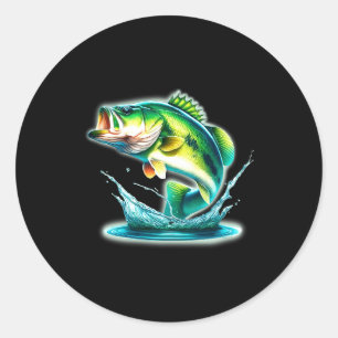 B Fisch springt Comfort Colors Erwachsene Schwerge Runder Aufkleber