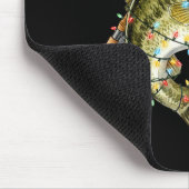 B Fish Festive Lights Christmas Funny Fishing Long Mousepad (Ecke)