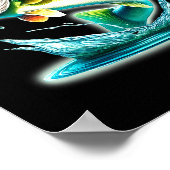 B Fish Jumng Comfort Colors Adult Heavyweight Poster (Ecke)