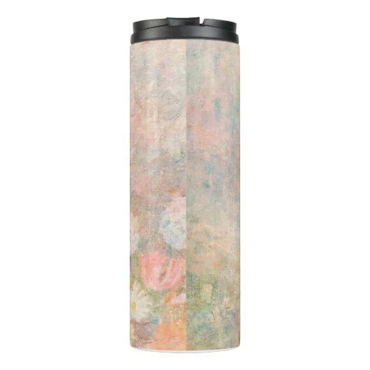 B Floral Monogram Letter Thermosbecher (Rückseite)