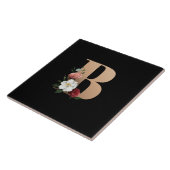 B Flower Monogram Fliese (Seite)