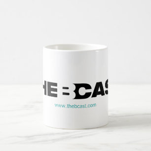 B-Form Logo-Tasse mit aquamarinem URL Kaffeetasse