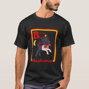 B Für Baphomet Satanic Niedlich Devil Retro Vintag T-Shirt