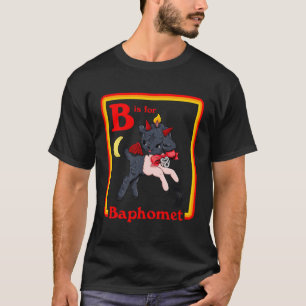 B Für Baphomet Satanic Niedlich Devil Retro Vintag T-Shirt