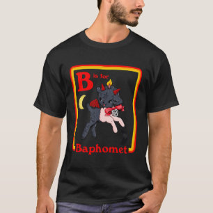 B Für Baphomet Satanic Niedlich Devil Retro Vintag T-Shirt