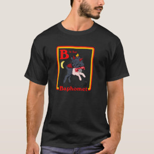 B für Baphomet Satanisch Süßer Teufel Retro Vintag T-Shirt
