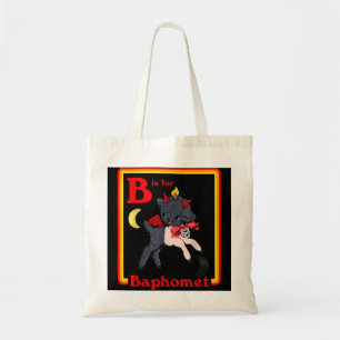 B für Baphomet Satanisch Süßer Teufel Retro Vintag Tragetasche