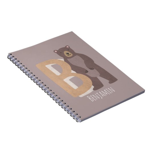 B für Bären Notizblock (Rechte Seite)