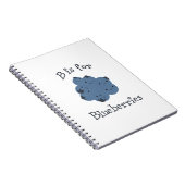 B für Blaubeeren Notizblock (Rechte Seite)