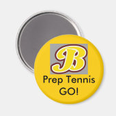 b für brebeuf, Prep Tennis GO! Magnet (Vorderseite/Rückseite)