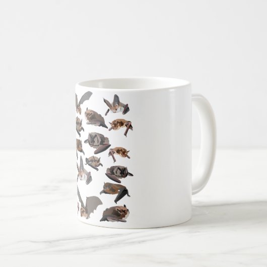 B für britische Fledermäuse Kaffeetasse (VorderseiteRechts)