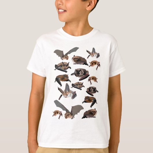 B für britische Fledermäuse T-Shirt (Vorderseite)