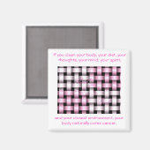 b..für immer...bekannt...Brustkrebs Magnet (Vorderseite/Rückseite)