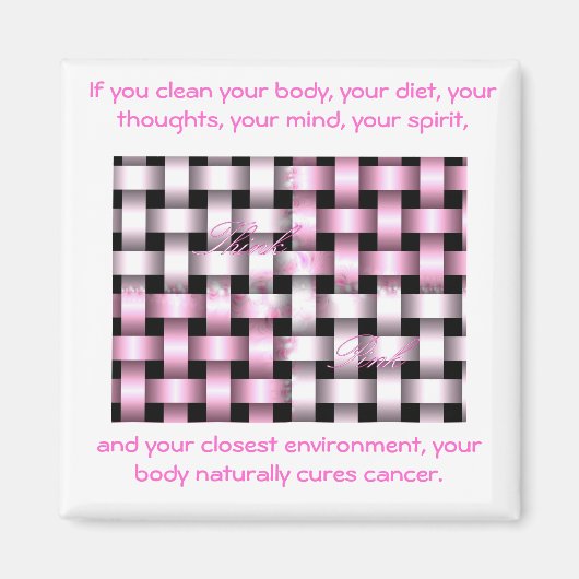 b..für immer...bekannt...Brustkrebs Magnet (Vorne)