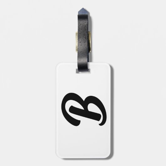 B GEPÄCKANHÄNGER (Rückseite vertikal)