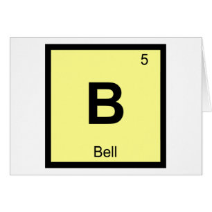 B - Glocke Musik Chemie Periodensystem Symbol