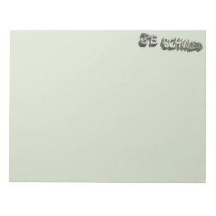 B. Grauweiß Notizblock