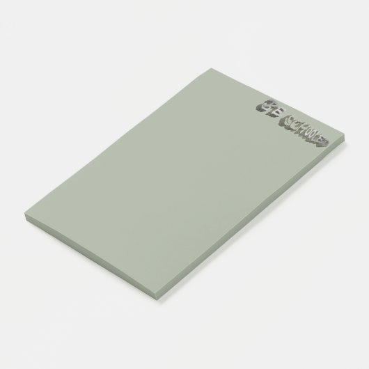 B. Grauweiß Post-it Klebezettel (angewinkelt)