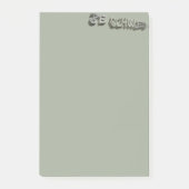 B. Grauweiß Post-it Klebezettel (Vorderseite)