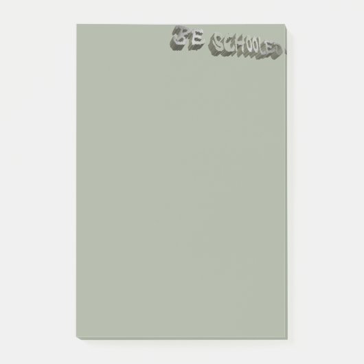 B. Grauweiß Post-it Klebezettel (Vorderseite)