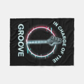 B Guitar Music Cool B-player Fleecedecke (Vorderseite (Horizontal))