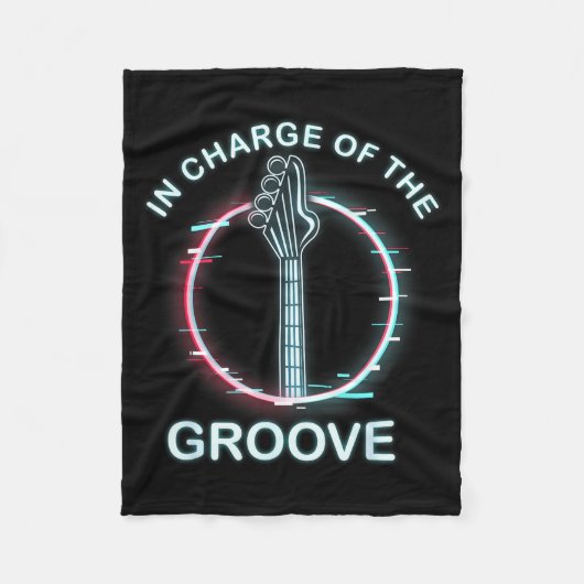 B Guitar Music Cool B-player Fleecedecke (Vorderseite)