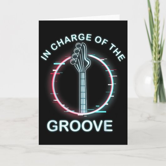 B Guitar Music Cool B-player Karte (Vorderseite)