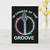 B Guitar Music Cool B-player Karte (Gelbe Blume)