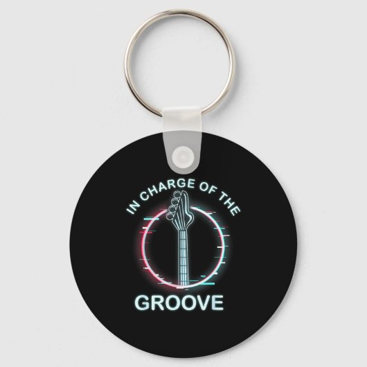 B Guitar Music Cool B-player Schlüsselanhänger (Vorderseite)