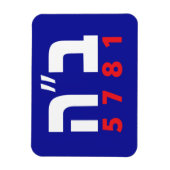 B"H Hebräischer Magnet (Vertikal)