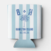 B + H Palm Tree Custom Design 01 Dosenkühler (Rückseite)