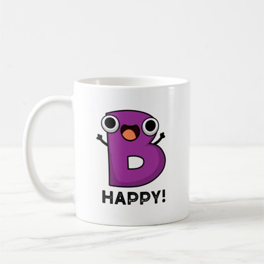 B Happy Funny Alphabet Pub Kaffeetasse (Links)
