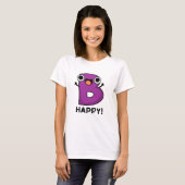 B Happy Funny Alphabet Pub T-Shirt (Vorne ganz)