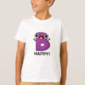 B Happy Funny Alphabet Pub T-Shirt (Vorderseite)