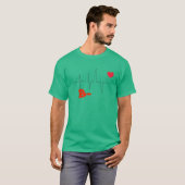 B- Herzfrequenz nach Funky Blood T-Shirt (Vorne ganz)