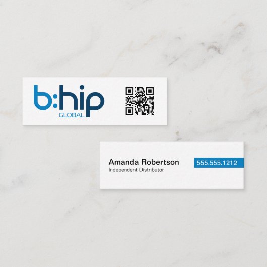 b:HIP Distributor Business Card Mini Visitenkarte (Vorne/Hinten)