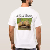 B - Humorvoller Capybara-T - Shirt (Rückseite)